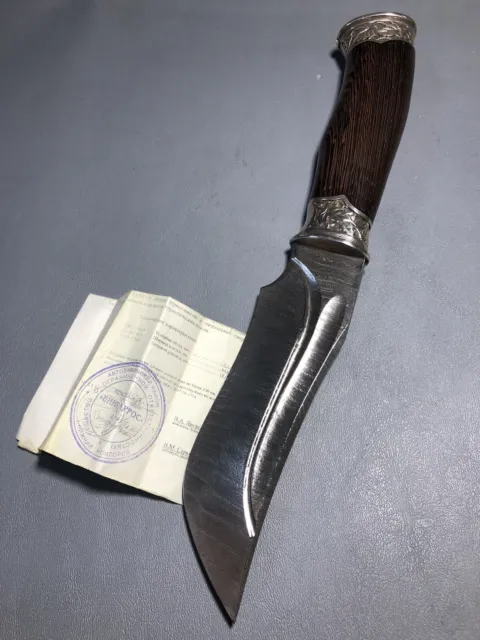 COLTELLO FISSO CUSTOM - Russian knife - Damasco - Made in Pavlovo