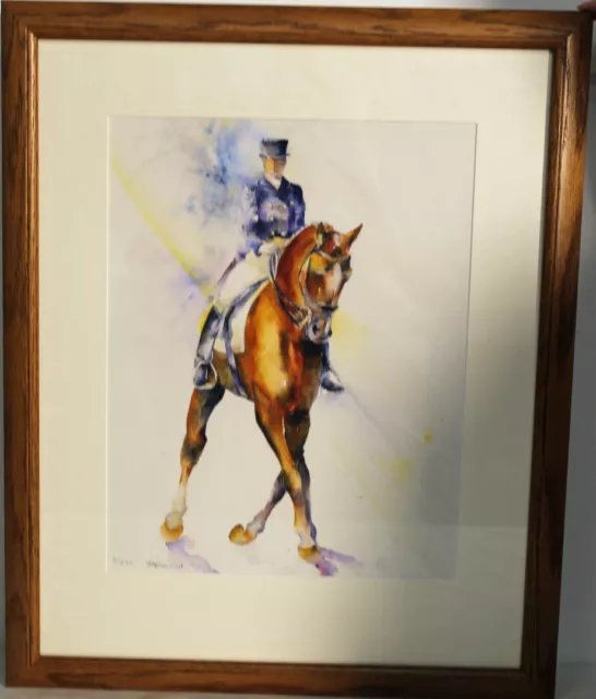 Horse Dressage Print by Shelia Gill - CS SA7