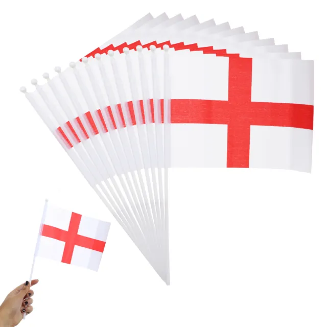 England Hand Waving Flag St George Football World Cup Euros Fancy Dress Lot