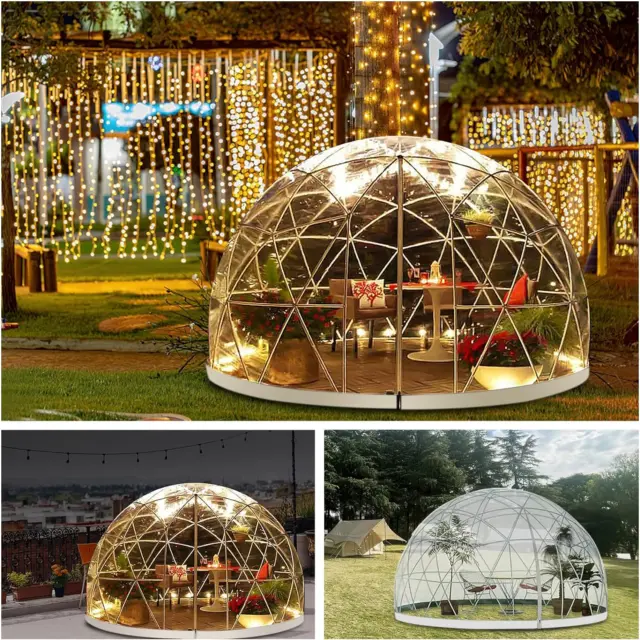 Garden Dome Igloo Light Strings Transparent Cover Garden Bubble Tent Igloo House