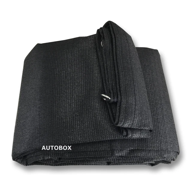 Black Caravan Privacy Screen 4.8 x 1.8m Sun Shade Cloth suit 17" Roll Out Awning