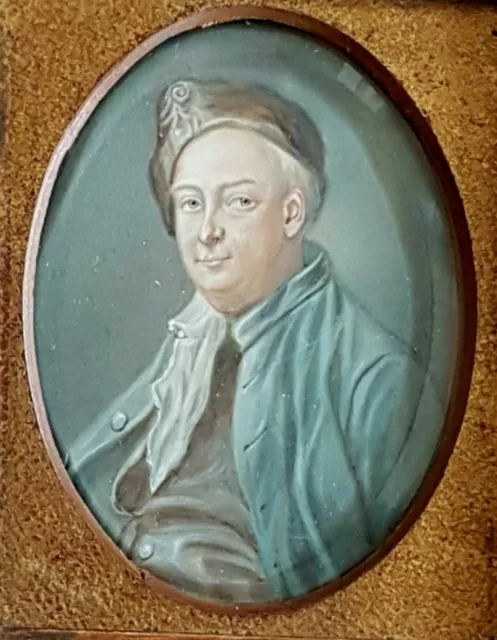 (B178) Miniatur Porträt eines älteren Herren, Gouache, um 1850/60