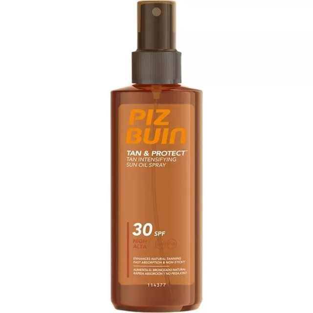 Piz Buin Tan & Protect Tan Intensifying Sun Oil Spray  SPF30 /SPF15 150ml Choose 2