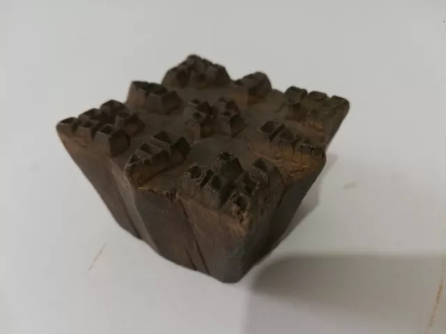 Antique wooden printing block