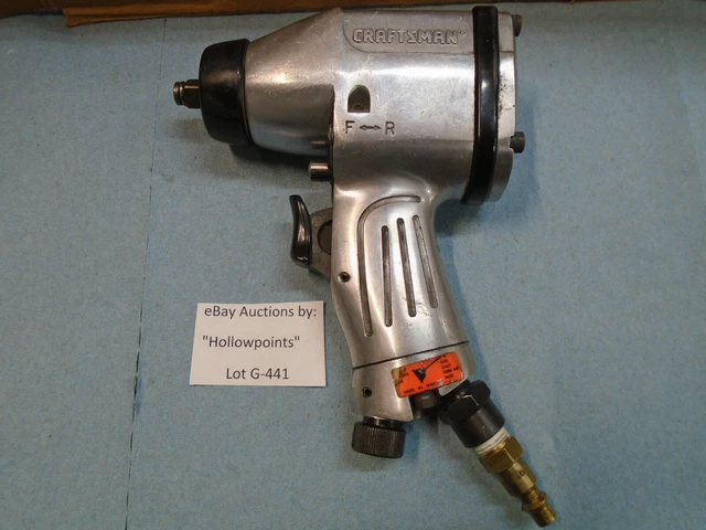 Craftsman Model 875.199460 Air Impact Wrench 3/8" Drive 1/4" NPT 10-75 FTLb G441
