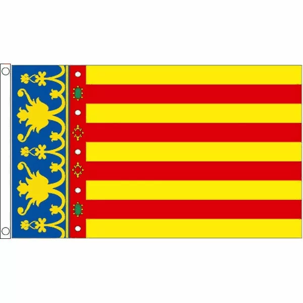 Valencia Flag Large 5 x 3' - Spain Spanish Region Espana València