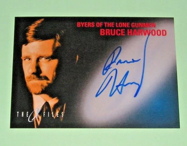 The X-Files Fight The Future Bruce Harwood Autograph Card Topps 1998