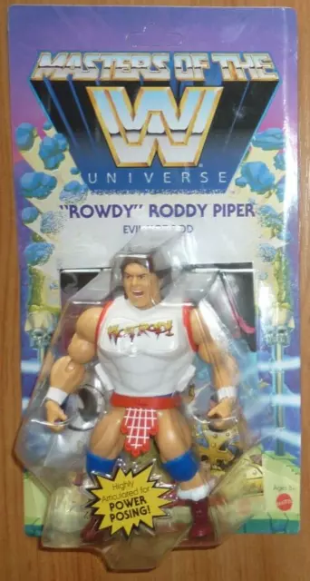 Mattel Masters Of The WWE Universe Wrestling Figur RODDY PIPER* MOC wwf hasbro