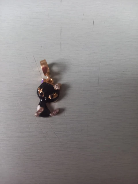 Collier Ras Du Cou Lanvin Germany - Alliage Doré Avec Strass Et Cabochon Noir, Occasion Bon état