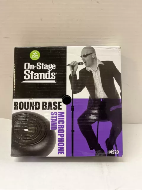 Microphone Stand Base, Round Black Base On Stage Stands MS20