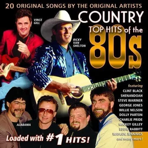 Country Top Hits Of The 80S - VARIOUS ARTISTS- Aus Stock- RARE MUSIC CD