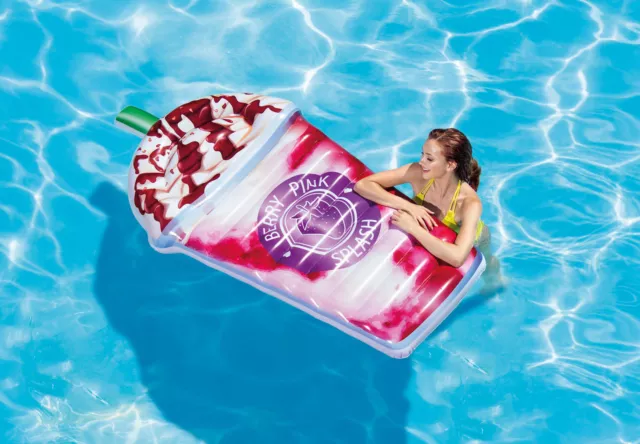 Intex Berry Pink Splash Milchshake Luftmatratze Pool Schwimmsessel Starbucks