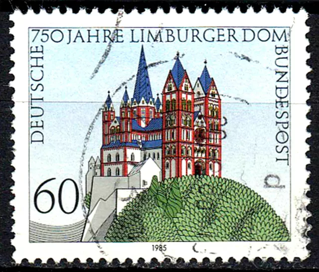 1250 Rundstempel gestempelt Kirche Limburger Dom BRD Bund Jahrgang 1985 8