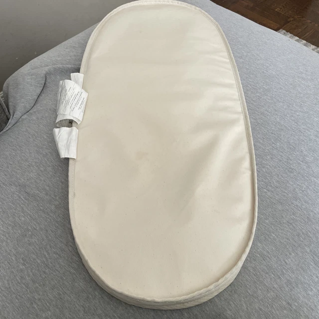 NATUREPEDIC WATERPROOF INFANT OVAL BASSINET MATTRESS, MBV1329, 13x29 IN, USED
