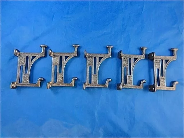 5 Beautiful Arts And Crafts Style Cast Iron Mackintosh Coat Hook Hanger Door