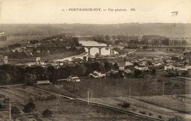 *29789 cpa Port Sainte Foy - general view