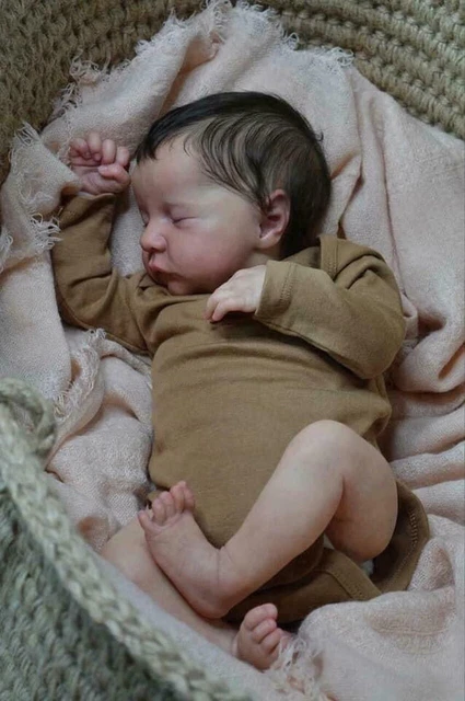 Bambole realistiche 19"" morbide per bambini veri neonati rinati giocattoli ragazzi e ragazze fatte a mano