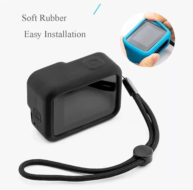 GoPro HERO 8 Compatible Silicon Case Cover Protective Dirtproof with Lanyard