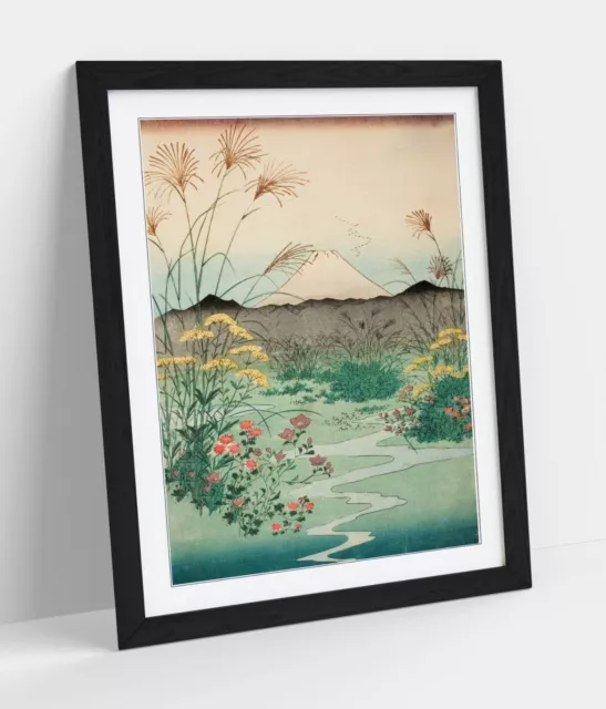 Utagawa Hiroshige, Otsuki Plain Kai Province -Framed Art Poster Print 4 Sizes