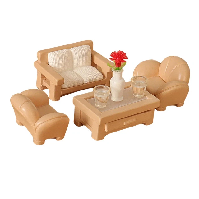 Canapé miniature personnalisable pour maison de poupée à l'échelle 1:6
