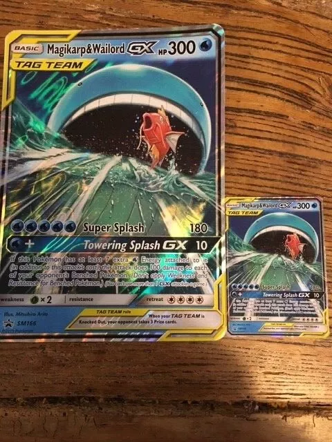 Pokemon Magikarp & Wailord GX SM166 HP300