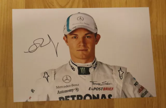 ORIGINAL Autogramm von Nico Rosberg. pers. gesammelt. 20x30 Foto. 100% ECHT