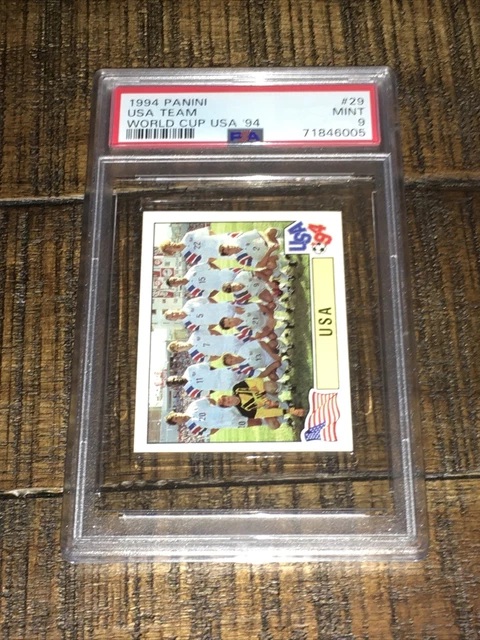 71846005 USA TEAM 1994 Panini FIFA World Cup USA '94 29 PSA 9 MINT Soccer 71846005 USA TEAM 1994 Panini FIFA World Cup USA '94 29 PSA 9 MINT Soccer