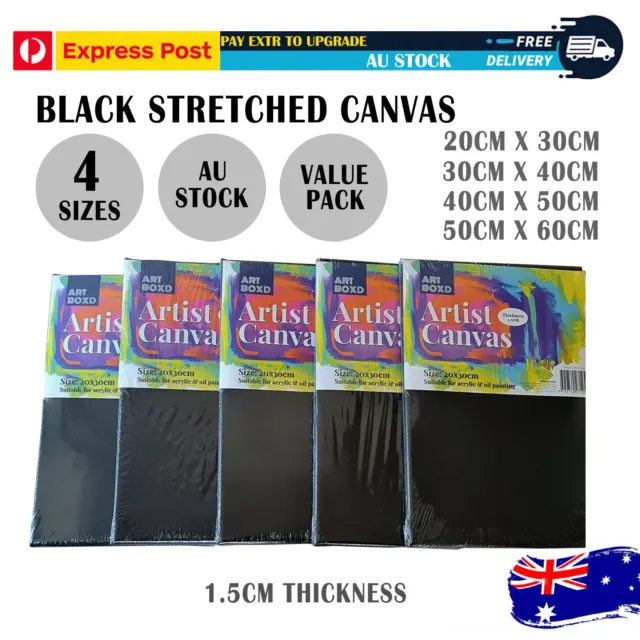 Black Canvas Thin Blank Canvas Crafts Arts Bulk 20x30cm 30x40cm 40x50 50x60cm