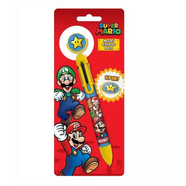 Nintendo Super Mario Multicoloured Pen (Core Burst Design) - Official Merchandis