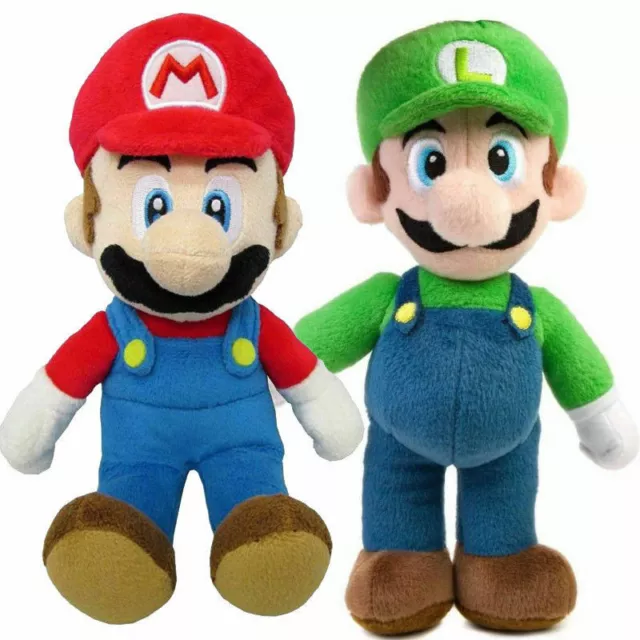 10" Super Mario Bros Mario / Luigi Series Plush Toy Doll Stuffed Toy Kids Gift