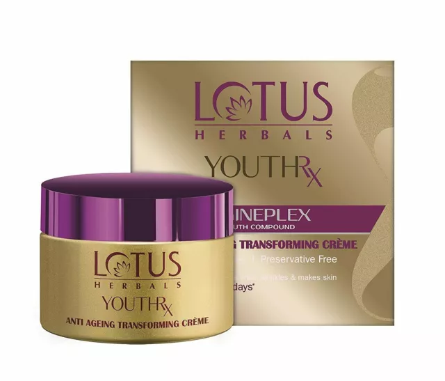 Gamme de soins anti-âge Lotus Herbals Youth Rx, transformation anti-âge, 10 g