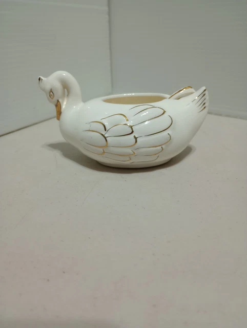Nut/ Candy Dish with Spoon Swan Shaped