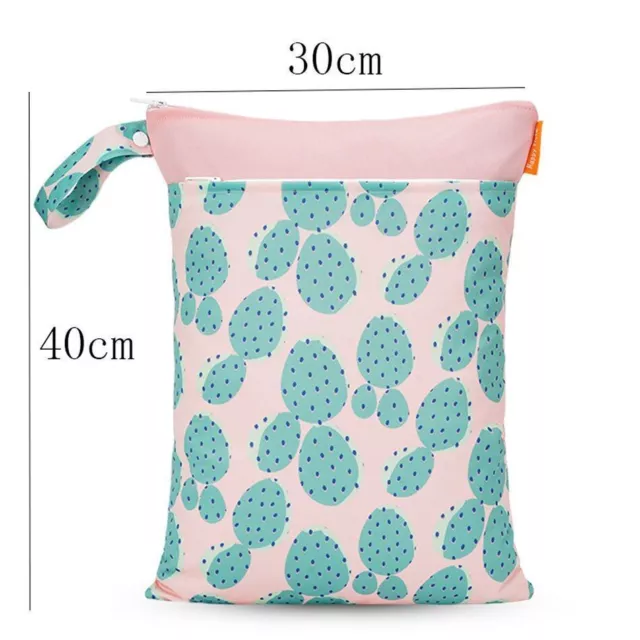 Diaper Pouch Baby Reusable Waterproof Wet Dry Nappy Bag Multifunctional Storage 2