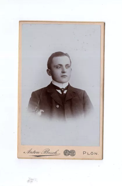 CDV Foto Herrenportrait - Plön 1890er