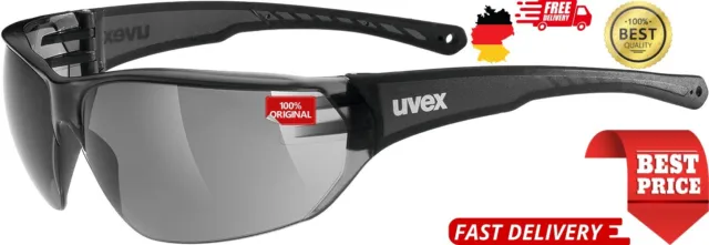 Uvex 5305252110 Unisex-Sportbrille Sonnenbrille Sportstyle 204 UV-Schutz smoke