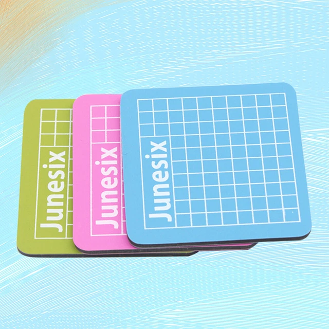 3 piezas 6x6 cm Mini Profesional Durable Antideslizante Alfombra de PVC para
