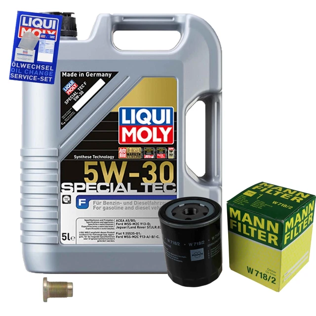 Kit Vidange MANN Filtre à Huile + 5L Liqui Moly Top Tec 4200 5W-30 Pour Audi TT 8J