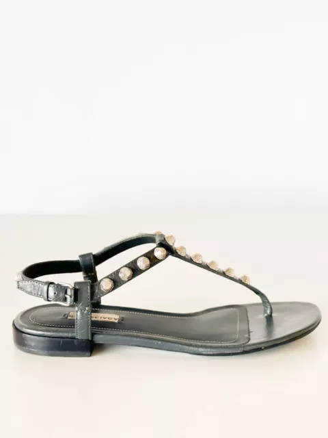 Balenciaga Studded Leather Sandals