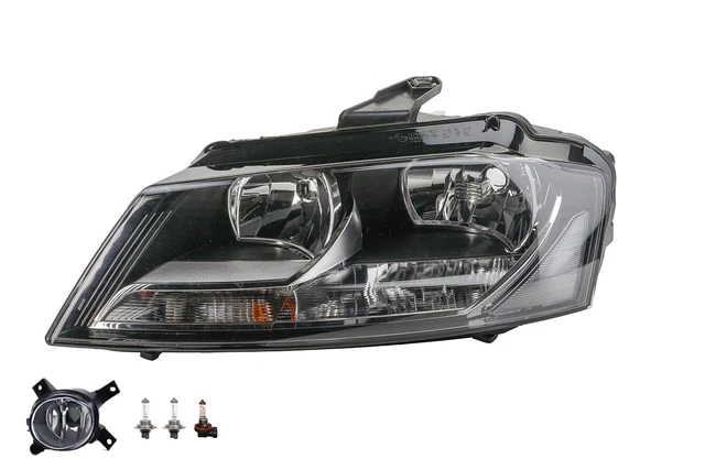PHARE HALOGÈNE DROITE pour Audi A3 (8P) Année Fab. 08/08- H7/H7 avec