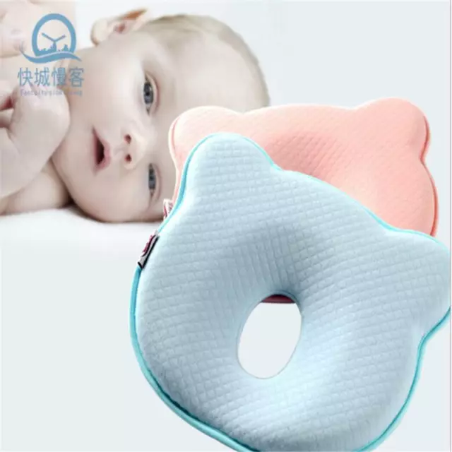 Baby Kinder Kissen Memory Samt verhindern flacher Kopf Anti-Roll-Unterstützung Hals T