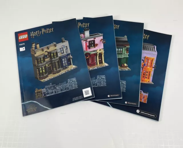 Lego Harry Potter Diagonal Alley Instruction Manuals Only #75978