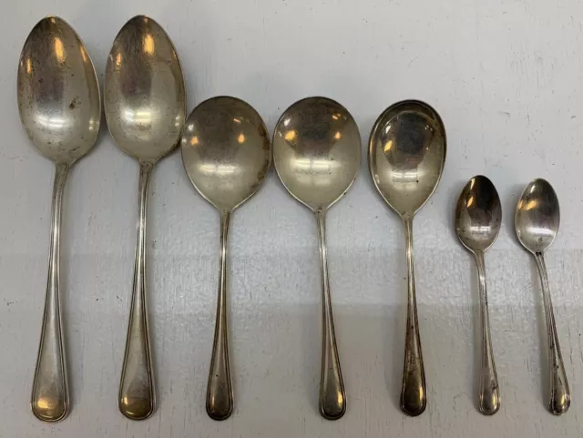 Vintage 1914 Birks Saxon Sterling Silver Spoon Lot 191.8g NO MONO (VP4009437)