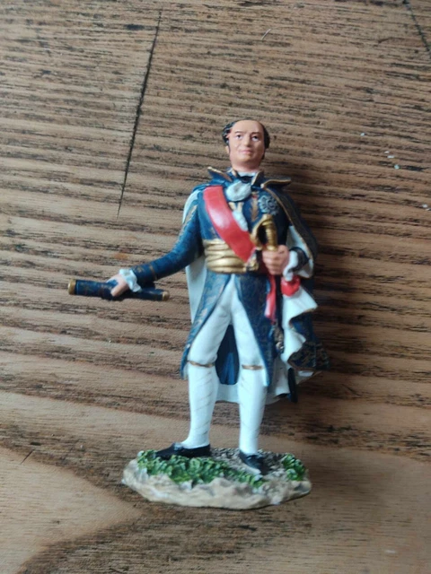 Figurine Maréchal Kellermann En Plomb Peint 1/32 - Collection Les Maréchaux D'Empire Hachette, Premier Empire