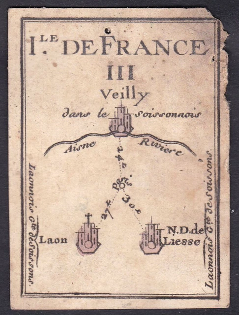1780 Île-de-France France playing card carte a jouer cards cartes Spielkarte