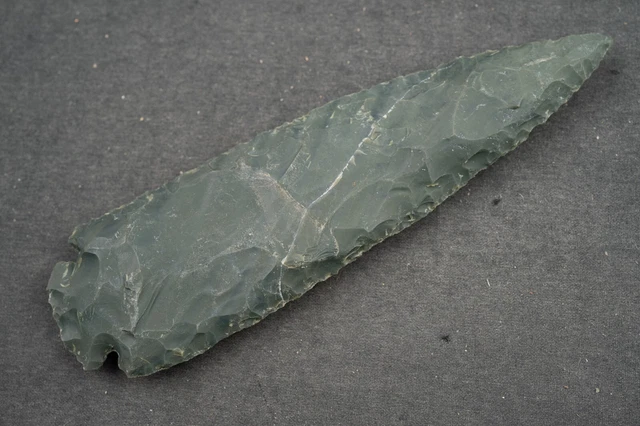 5.2" Flint Spearhead Ohio Collection Spear Point Knife Blade Arrowhead 452