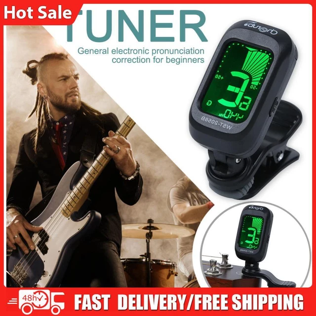 Ukulele Bass Clip-on LCD Display Tuning for Beginners Stringed Musical