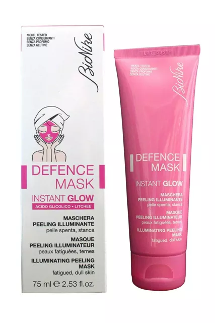 BioNike - Defence Mask Instant Glow 75 ml Aufhellendes Gesichtspeeling NEU & OVP