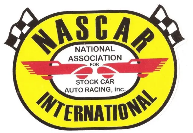 NASCAR International sticker vinyle laminé