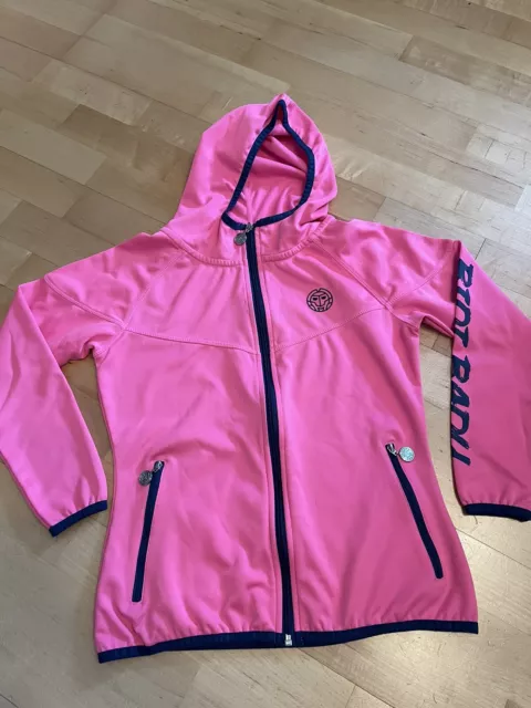 Bidi Badu Mädchen Tennis Trainingsjacke Sportjacke mit Kapuze pink Gr. 152