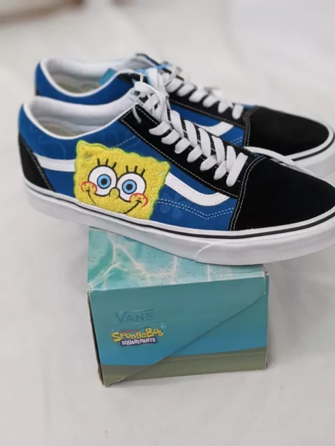 Mens Vans SpongeBob SquarePants Old Skool Skate Shoe sz 11 VNOA38G19XD New inbox